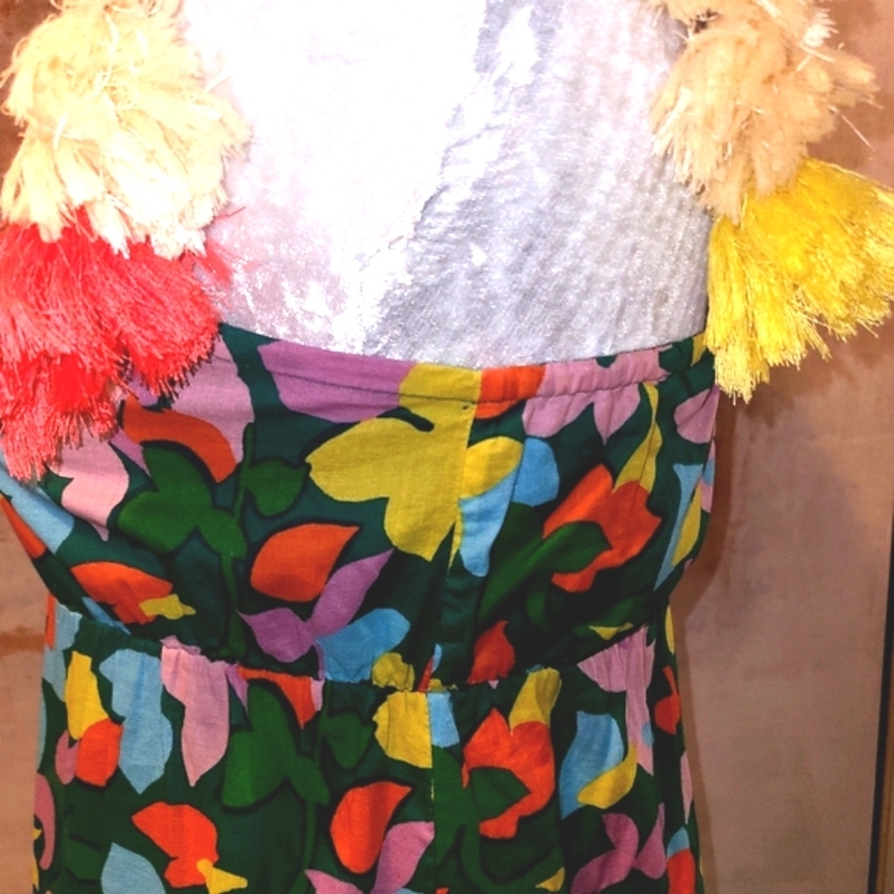 J. Crew Multi Colored Midi Dress Size XS - Picture 5 of 9